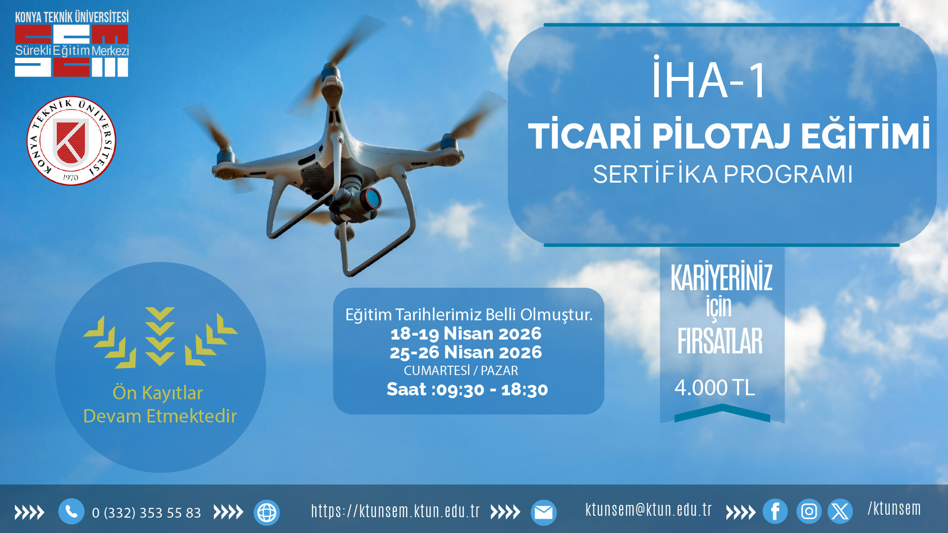 İHA-1 TİCARİ PİLOTAJ EĞİTİMİ